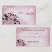 Nail Artist/Nail Polish circle Visitenkarte (Vorne/Hinten)