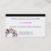 Nail Artist/Nail Polish circle Visitenkarte (Rückseite)