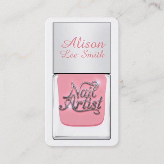 Nail Artist/Nail Polish Visitenkarte (Vorderseite)
