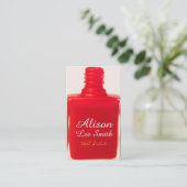 Nail Artist/Nail Polish Visitenkarte (Stehend Vorderseite)