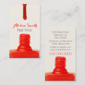Nail Artist/Nail Polish Visitenkarte (Vorne/Hinten)