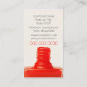 Nail Artist/Nail Polish Visitenkarte (Rückseite)