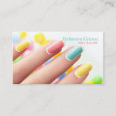 Nail Artist Nail Salon, moderner Chic Manicurist Visitenkarte (Vorderseite)