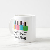 Nail Artist Nail Tech Beauty Techniker Kaffeetasse (Vorderseite Links)