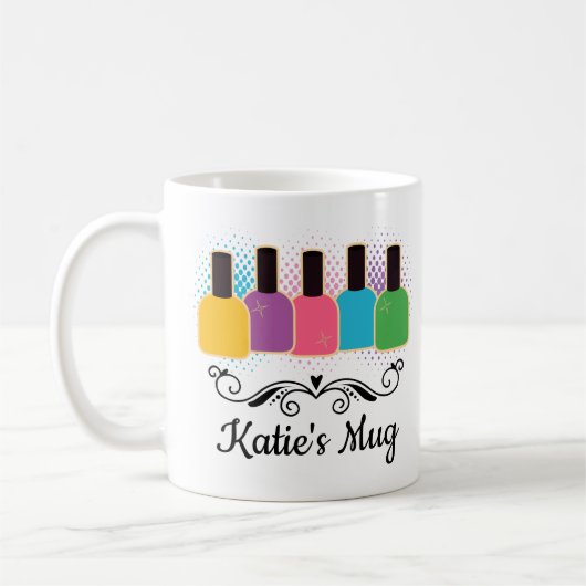 Nail Artist Nail Tech Beauty Techniker Kaffeetasse (Links)