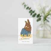 Nail Artist oder Stylist Trendy Nail Salon  Visitenkarte (Stehend Vorderseite)