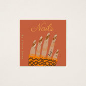 Nail Artist Script Hand gezeichnete Ernennung (Vorderseite)