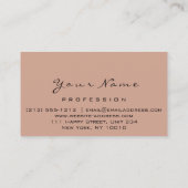 Nail Artist Studio Tropfen Rose Beauty Makeuws Visitenkarte (Rückseite)