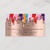 Nail Artist Studio Tropfen Rose Wax Epilation Make Visitenkarte (Rückseite)