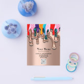 Nail Artist Studio Tropfen Rose Wax Epilation Prei Flyer (Einzeln)