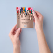 Nail Artist Studio Tropfen Rose Wax Epilation Prei Flyer (Gruppe)