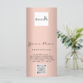 Nail Artist Studio Tropfen Rose Wax Epilation Prei Menükarte (Stehend Vorderseite)