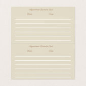 Nail Artist Tattoo Hand Illustration Visitenkarten (Innenseite Aufgefaltet)