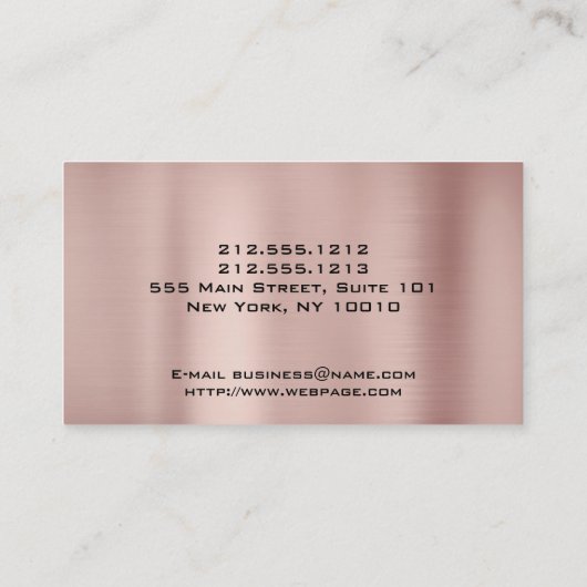 NAIL ARTIST-Visitenkarte Terminkarte (Rückseite)