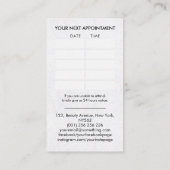 Nail Artist - Watercolor Nail Polnisches Kunstgesc Visitenkarte (Rückseite)