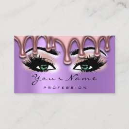 Nail Artist Wax Nails Lash Makeup Pink Green Viole Visitenkarte
