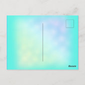 Nail Bar Beauty Studio Holographic Silver Diamond Postkarte (Rückseite)