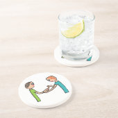 Nail Bar Salon Techniker Getränkeuntersetzer (Seite)