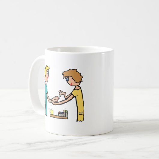 Nail Bar Salon Techniker Kaffeetasse (Vorderseite Links)