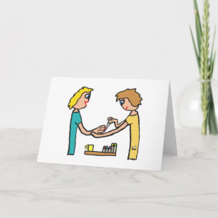 Nail Bar Salon Techniker Karte