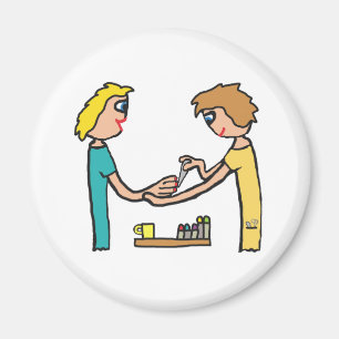 Nail Bar Salon Techniker Magnet