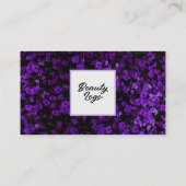 Nail | Beauty Salon Loyalty Card Purple Blumen Treuekarte (Rückseite)