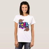 "Nail Boss" Bold Beauty Tech T-Shirt (Vorne ganz)
