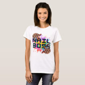 "Nail Boss" Bold Beauty Tech T-Shirt (Vorne ganz)