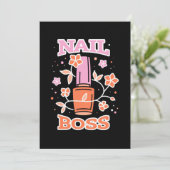 Nail Boss Einladung (Stehend Vorderseite)