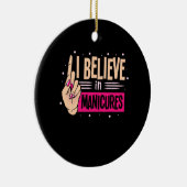 Nail Boss glaubt an Maniküre Keramik Ornament (Rechts)