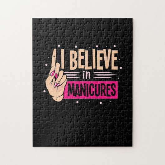 Nail Boss glaubt an Maniküre Puzzle (Vertikal)