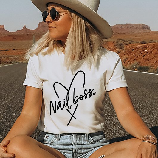 Nail Boss Tech Shirt Nail Tech Geschenk