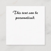 Nail Design Akrylus florale Visitenkarte Begleitkarte (Rückseite)