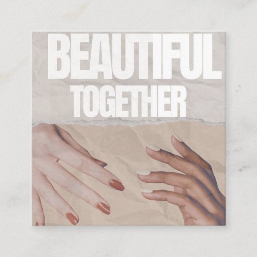 Nail-Einladungskarte Begleitkarte (Vorderseite)