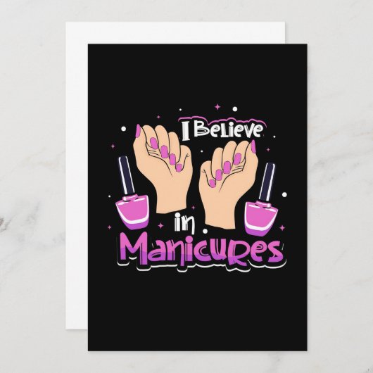 Nail Hustler glaubt an Maniküre Einladung (Vorne/Hinten)