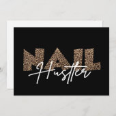 Nail Hustler Leopard Tierausweis Einladung (Vorne/Hinten)