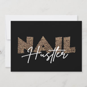 Nail Hustler Leopard Tierausweis Einladung