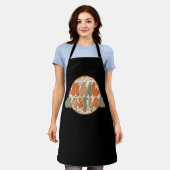 Nail Hustler Nail Tech Floral Schürze (Getragen)