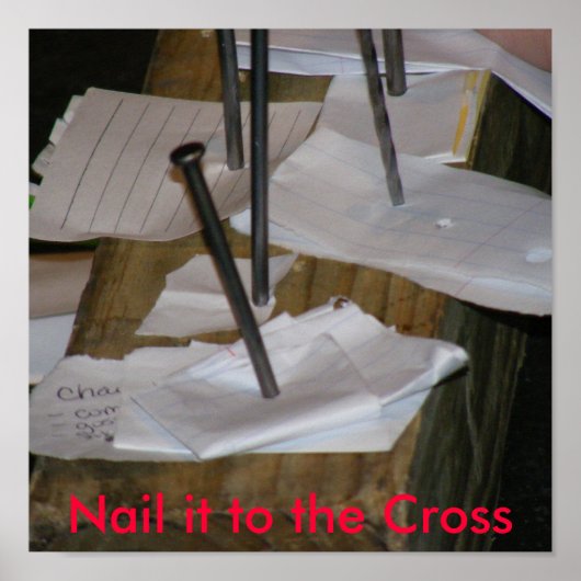 Nail it to Cross Poster (Vorne)