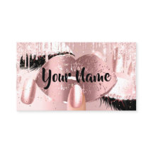 Nail Makeup Artist Rose Kiss Lip Lash QRCODE Logo