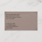 Nail Paint Brush | Maniküre | Leder Visitenkarte (Rückseite)