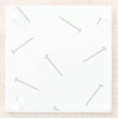 Nail Pattern Glasuntersetzer (Rückseite)