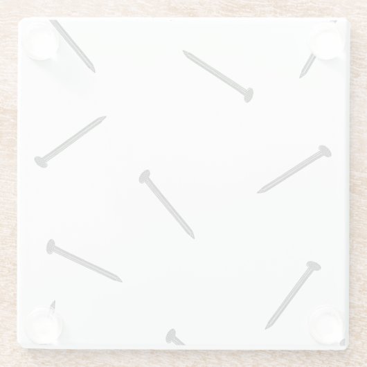 Nail Pattern Glasuntersetzer (Rückseite)