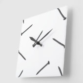 nail pattern quadratische wanduhr (Winkel)