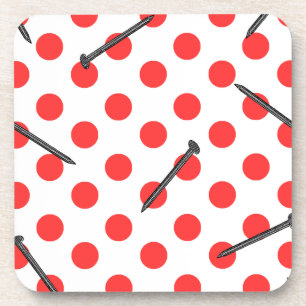 nail pattern with dots untersetzer