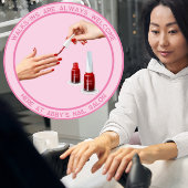 Nail Pedicure Salon Walk Ins Willkommen Fensteraufkleber