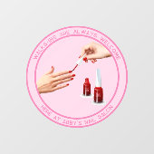 Nail Pedicure Salon Walk Ins Willkommen Fensteraufkleber (Blatt)