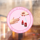 Nail Pedicure Salon Walk Ins Willkommen Fensteraufkleber (Blatt 2)