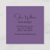 Nail Polish Artist Beauty Salon Service Quadratische Visitenkarte (Rückseite)