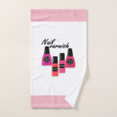Nail Polish Badhandtuch Set (Handtuch)